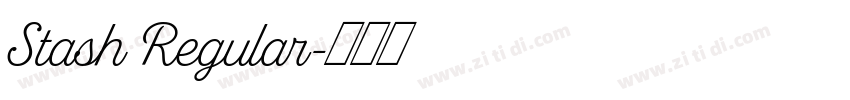 Stash Regular字体转换
